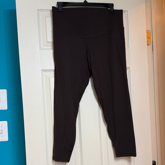Aerie Real Me Chocolate Brown Leggings - Picture 1 of 5